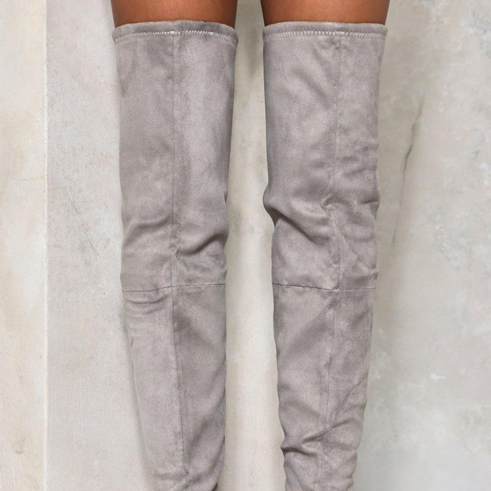 🦋HP🦋 NWOT Nasty Gal Over the knee Boots - Picture 3 of 4